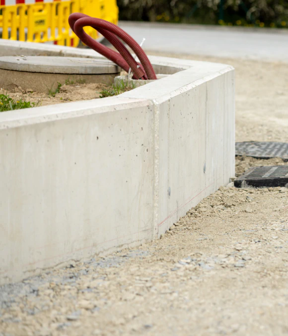 concrete curbing